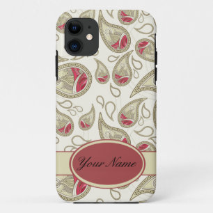Nahtloses Paisley mit Blüten Case-Mate iPhone Hülle