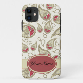 Nahtloses Paisley mit Blüten Case-Mate iPhone Hülle