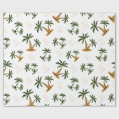 Nahtloses Palmenmuster Geschenkpapier (Flach)
