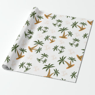 Nahtloses Palmenmuster Geschenkpapier