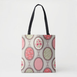 Nahtloses Patchwork-Blumen-Vintage-Muster. Vintage Tasche