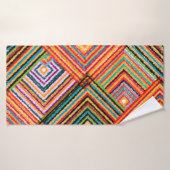 Nahtloses Patchwork-Design. Creative Backgr Badehandtuch (Badehandtuch)