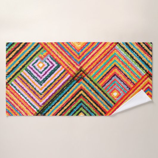 Nahtloses Patchwork-Design. Creative Backgr Badehandtuch (Badehandtuch)