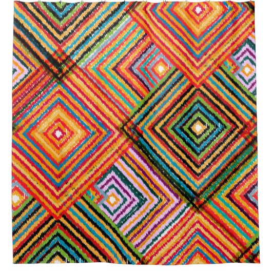 Nahtloses Patchwork-Design. Creative Backgr Duschvorhang (Vorderseite)