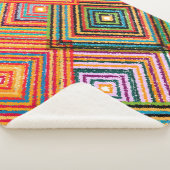 Nahtloses Patchwork-Design. Creative Backgr Sherpadecke (3/4)