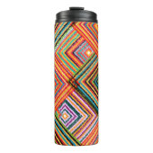 Nahtloses Patchwork-Design. Creative Backgr Thermosbecher (Vorderseite)