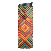 Nahtloses Patchwork-Design. Creative Backgr Thermosbecher (Nach links gedreht)