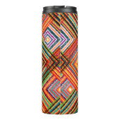 Nahtloses Patchwork-Design. Creative Backgr Thermosbecher (Rückseite)