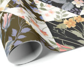 nahtloses Patchwork mit Blume Geschenkpapier (Rolleneckpunkt)