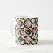 nahtloses Patchwork mit Blume Kaffeetasse (Vorderseite Links)