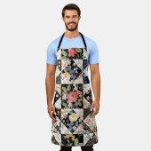 nahtloses Patchwork mit Blume Schürze (Getragen)