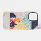 Nahtloses Patchwork-Stilmuster  iPhone Hülle (Rückseite (Horizontal))