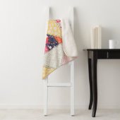 Nahtloses Patchwork-Stilmuster Sherpadecke (Beispiel)