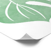 Nahtloses PattTropisches nahtloses Muster - Wasser Poster (Ecke)