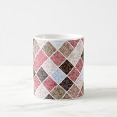 Nahtloses quadratisches Patchwork-Granit-Marmor-Mu Kaffeetasse (Mittel)