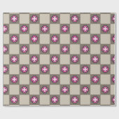 Nahtloses Retro-ästhetisches Design" Geschenkpapier (Flach)