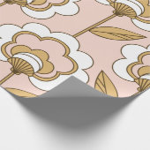 Nahtloses Retro-Blumenmuster Geschenkpapier (Ecke)