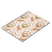 Nahtloses Retro-Blumenmuster Notizblock (Linke Seite)