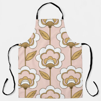 Nahtloses Retro-Blumenmuster Schürze