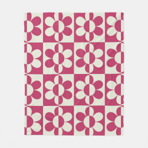 Nahtloses Retro-Design mit Vintager Disy fl Fleecedecke