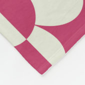 Nahtloses Retro-Design mit Vintager Disy fl Fleecedecke (Ecke)