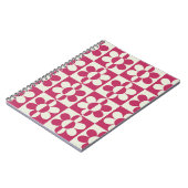 Nahtloses Retro-Design mit Vintager Disy fl Notizblock (Linke Seite)