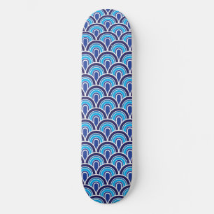 Nahtloses Retro Muster des Skateboards