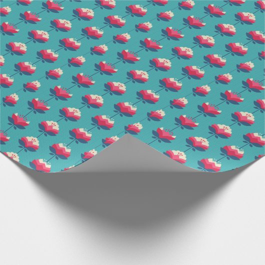 Nahtloses Retro-Muster. Geschenkpapier (Ecke)