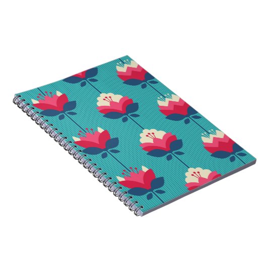 Nahtloses Retro-Muster. Notizblock (Rechte Seite)