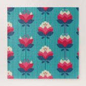 Nahtloses Retro-Muster. Puzzle (Vertikal)