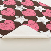 Nahtloses Retro-Muster. Textur mit threadbare er Sherpadecke (3/4)