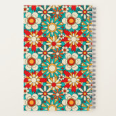 Nahtloses Retro-Muster. Vintages Dekorativ Notizblock (Rückseite)