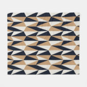 nahtloses Retromuster Fleecedecke (Vorderseite (Horizontal))
