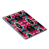 Nahtloses Retromuster im Stil der 60er Jahre Notizblock (Rechte Seite)