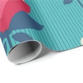 nahtloses Retromuster mit Blume Geschenkpapier (Rolleneckpunkt)
