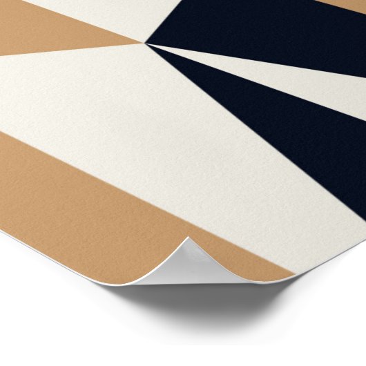 nahtloses Retromuster Poster (Ecke)