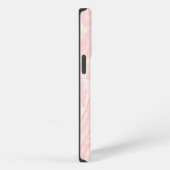 Nahtloses rosa Marmormuster iPhone Hülle (Rechte Seite)