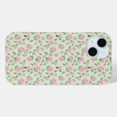 Nahtloses Rosa-Rosen-Watercolor-Muster Case-Mate iPhone Hülle (Rückseite (Horizontal))