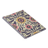 Nahtloses rosa und blaues Blumenmuster Notizblock (Rechte Seite)