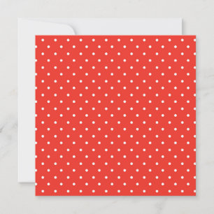 Nahtloses rotes Hintergrund-Polka-Dot-Muster Dankeskarte