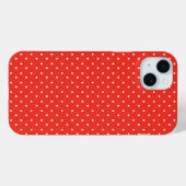 Nahtloses rotes Hintergrund-Polka-Punkt-Muster Case-Mate iPhone Hülle (Rückseite (Horizontal))