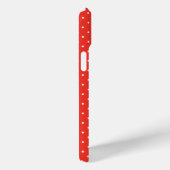 Nahtloses rotes Hintergrund-Polka-Punkt-Muster Case-Mate iPhone Hülle (Rückseite / Rechts)