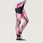 Nahtloses, sanftes Watercolor-Muster Leggings (Rechts)