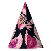 Nahtloses, sanftes Watercolor-Muster Partyhütchen (Rückseite)