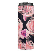 Nahtloses, sanftes Watercolor-Muster Thermosbecher (Rückseite)