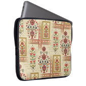 Nahtloses schönes Mughal-Blume-Motiv mit Pattern Laptopschutzhülle (Vorne Rechts)