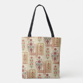Nahtloses schönes Mughal-Blume-Motiv mit Pattern Tasche (Rückseite)
