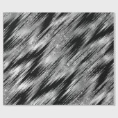 Nahtloses Schwarz und Silver Basic Patten-16 Geschenkpapier (Flach)