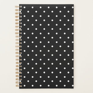 Nahtloses Schwarz-Weiß-Polka-Punkt-Muster  Planer