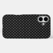 Nahtloses schwarz-weißes Tupfenmuster  Case-Mate iPhone Hülle (Rückseite (Horizontal))